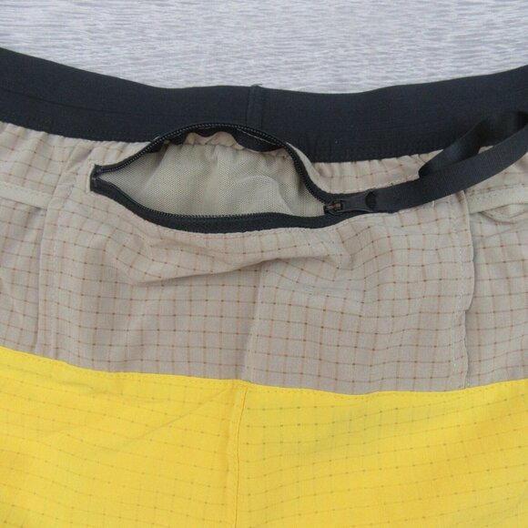 Nike Flex Stride Trail Running Shorts Mens Sz Medium Yellow Khaki NEW - Picture 8 of 15